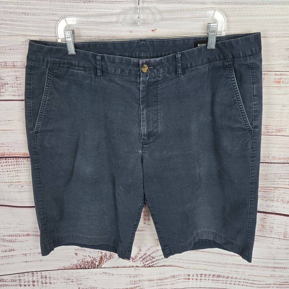 Bonobos Men's Navy Blue Chino Shorts 38 Cotton Blend Performance Fit Casual Golf